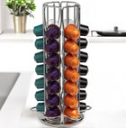 Capsulehouder draaibaar zilver 42 cups