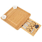 Tapasplank bamboe uitschuifbaar 33x31 cm