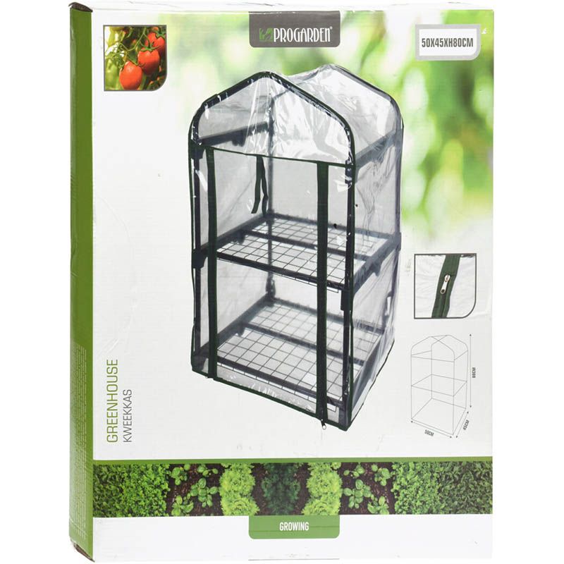 Progarden Kweekkas - 2 Verdiepingen -  50 X 45 X 80 Cm