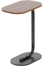 Bijzettafel 45x28x60 cm MDF bruin metaal