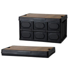 Opbergkrat 52x35.5x28.5 cm kunststof MDF met deksel