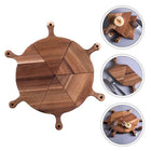 Pizzaplank 6 stuks acacia hout 42x42 cm