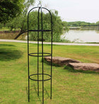 Rozenzuil 40x191 cm donkergroen metaal