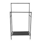 Kledingrek 80x43x147 cm zwart metaal