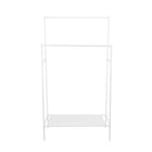 Kledingrek 80x43x147 cm metaal wit