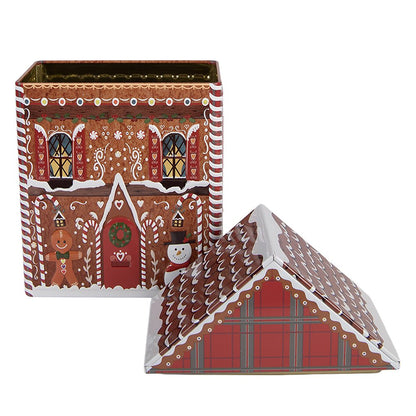 Bewaarblik 14x9x21 cm metaal bruin