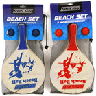 Beachball set hout 2 bats 2 ballen