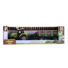 Speelgoed tractor met aanhanger en boomstammen licht geluid