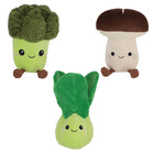 Pluche groenten knuffels 4 assorti ca. 25 cm