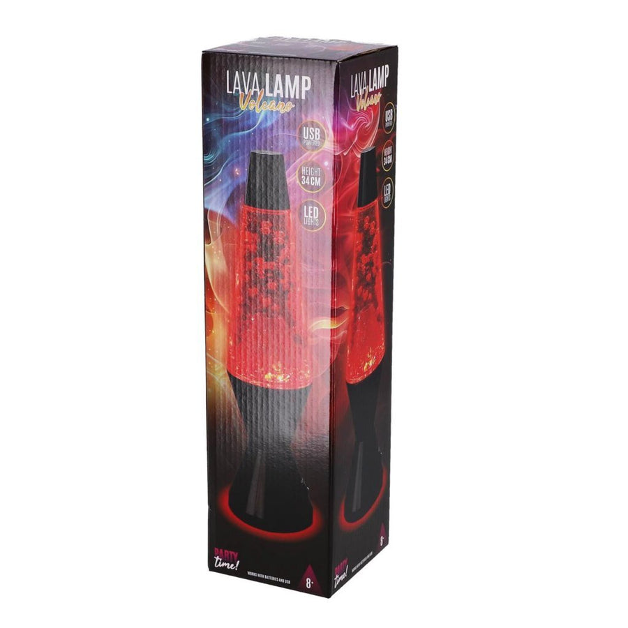 Overige Merken Lava Lamp Vulkaan Zwart/Rood