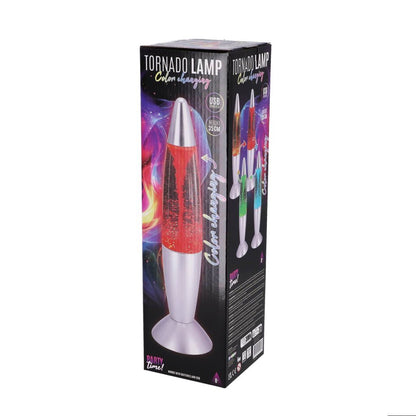 Overige Merken Party Time Tornado Led Lamp 35 Cm Transparant/Zilver