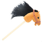 Plush Stick Horse Long Mane 70 Cm