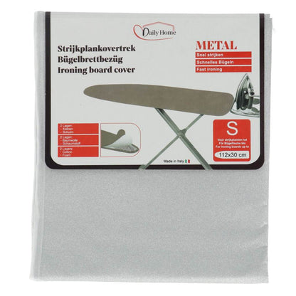 Daily Home Strijkhoes Metal S 112X30 Cm Grijs/Katoen/Schuim
