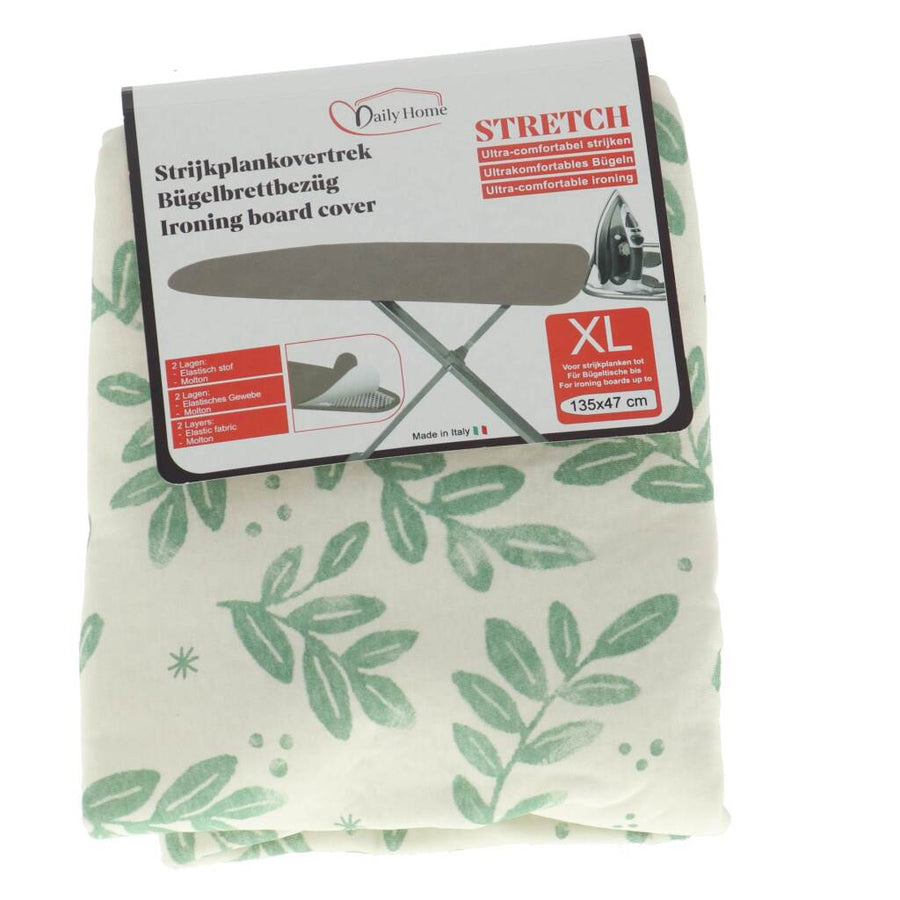 Daily Home Strijkhoes Stretch Xl 135X47 Cm Groen/Wit
