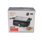 Contactgrill 750W zwart zilver