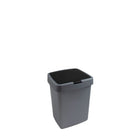 Sunware Delta Bin with Lid 10 L Silver Grey