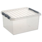 Opbergbox 36L transparant grijs 50x40x26 cm