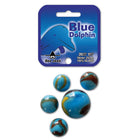 Knikkers Don Juan Blue Dolphin 21 stuks 16 mm 25 mm