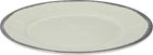 Dinerbord 25 cm melamine wit/grijs