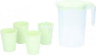Cuisine Elegance Can With Cups 22 X 20 Cm Green 5-Piece