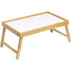 Other Brands Bamboo Foldable Tray 50X30 Cm Brown/White