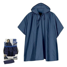 Bigbuy Outdoor Regenjas Poncho Blauw (Één Maat)