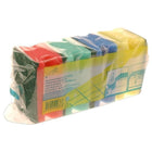 Schuursponsjes met grip 4 stuks diverse kleuren