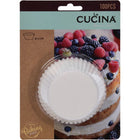 Muffinvormpjes 6 cm 100 stuks wit