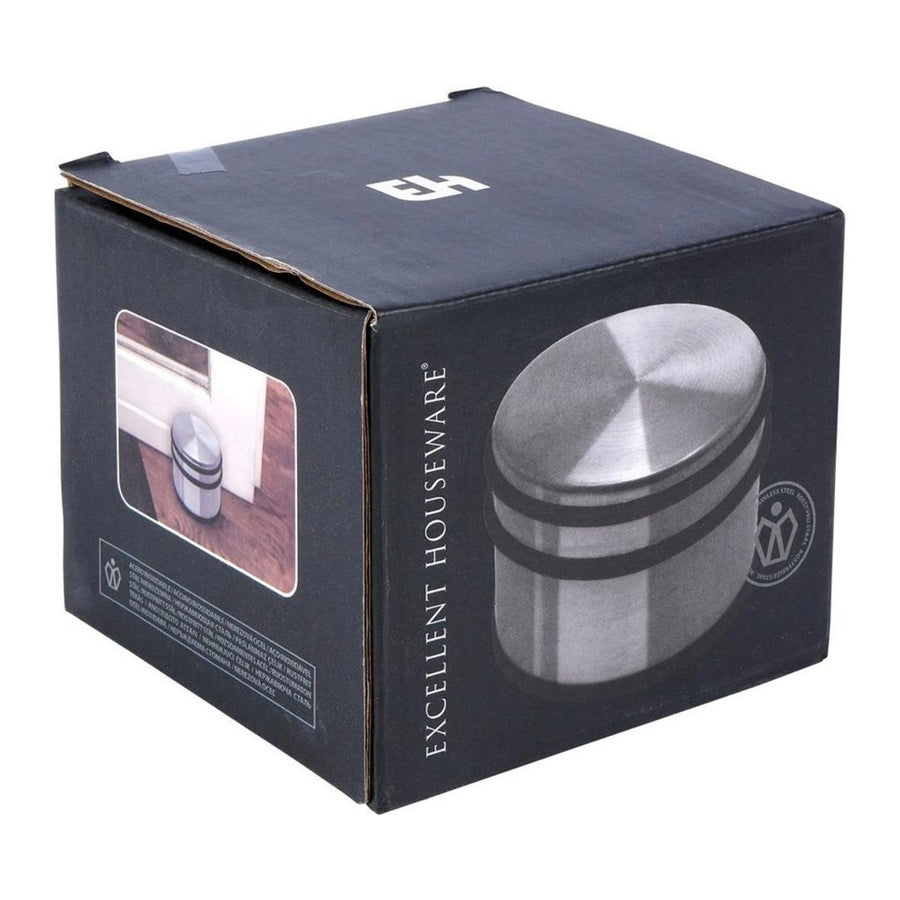 Excellent Houseware Deurstopper 9X7.5 Cm Rvs