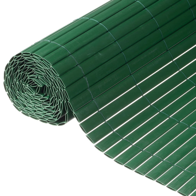 Tuinscherm dubbelzijdig 1x3 m PVC groen 1 x 3 m Groen