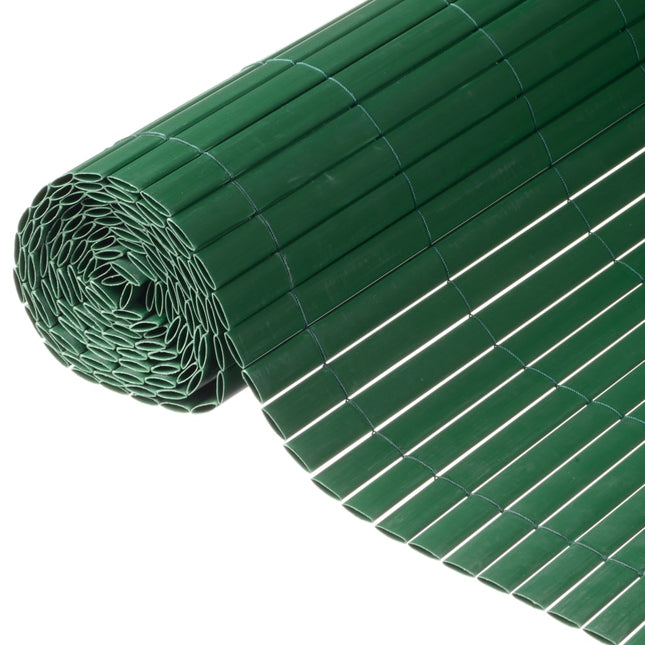 Tuinscherm dubbelzijdig 1,5x3 m PVC groen 1.5 x 3 m Groen