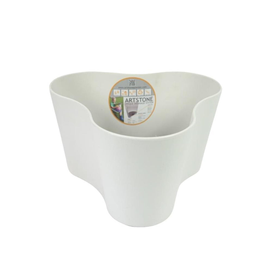 Overige Merken Artstone Bloempot Claire 23X23X14 Cm Wit