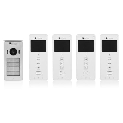 Smartwares Video-Intercomsysteem 20,5X8,6X2,1 Cm Wit 4 appartementen