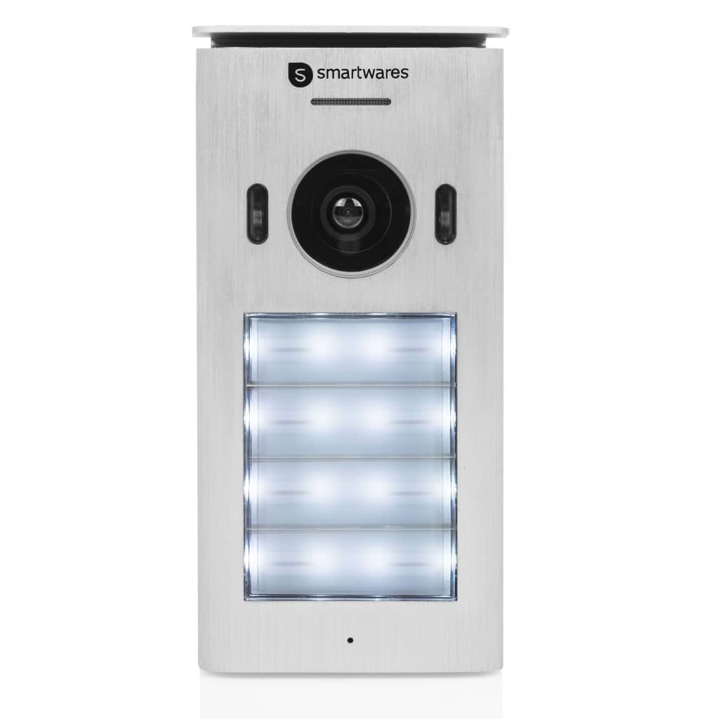 Smartwares Video-Intercomsysteem 20,5X8,6X2,1 Cm Wit 4 appartementen
