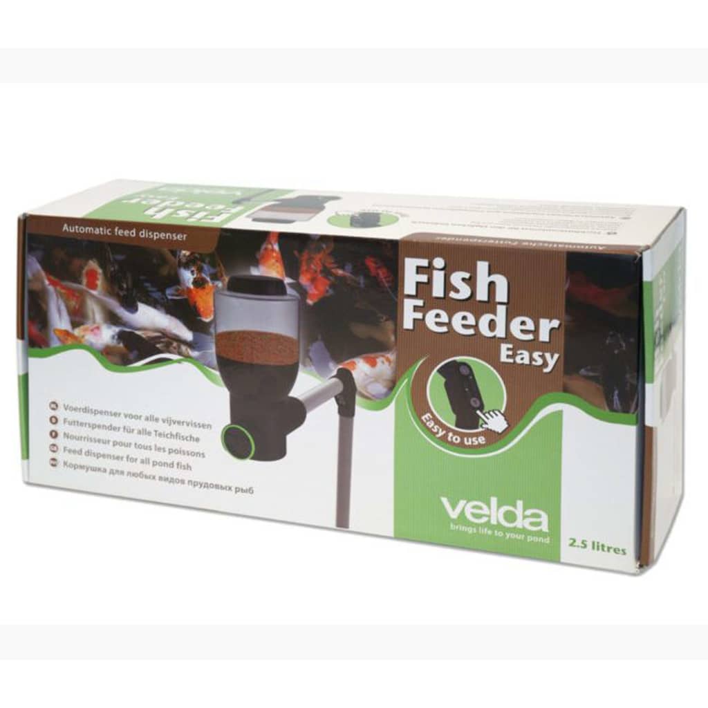 Velda Visvoerautomaat Easy 2,5 L Zwart