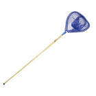Schepnet bamboe 100 cm blauw