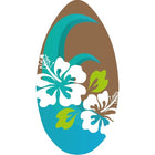 Skimboard hout 100 cm flower print