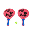 Beachball set 2 rackets bal 4 cm
