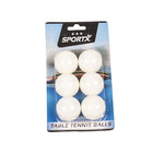 Sportx Table Tennis Balls 4 Cm 6 Pieces White