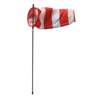 Windsok 13x35 cm rood-wit