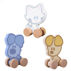 Houten wielfiguren Woezel en Pip baby 6 maanden