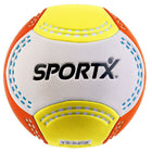 Beach voetbal 22 cm mat PVC oranje geel wit
