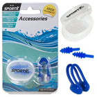 SportX Junior neusclip en oordopjes blauw