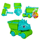 Zandset 4in1 dino blauwgroen