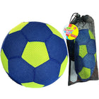 Opblaasbare bal 20 cm blauw groen met pomp