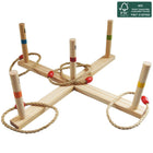 Ringwerpspel houten compleet met draagtas