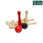 Tuinbowlen set hout 9 kegels 2 ballen