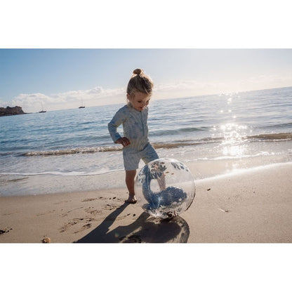 Little Dutch Ocean World Strandbal 3D 35 Cm Transparant
