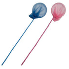 Schepnet bamboe 90 cm blauw roze