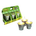 Basic Citronella Candle in Metal Bucket 3 Pieces 6.5Cm